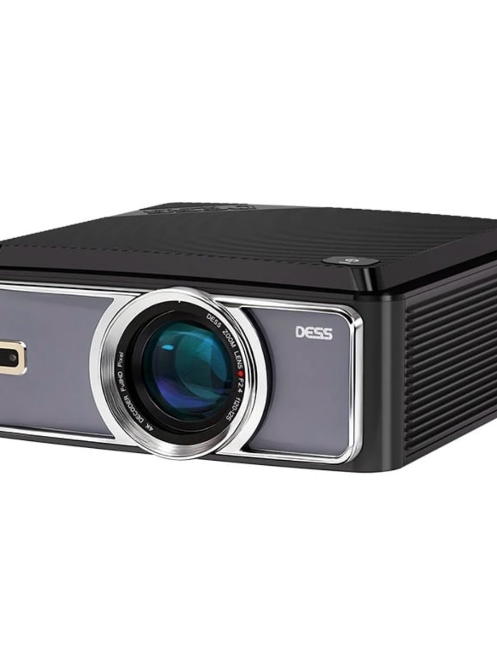 Black Home Theater Projector with Precision Lens